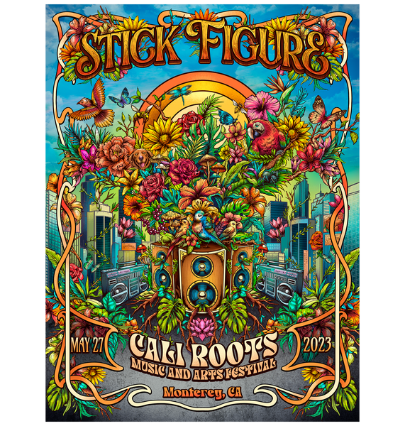 Cali Roots 2023 Poster StickFigureStore