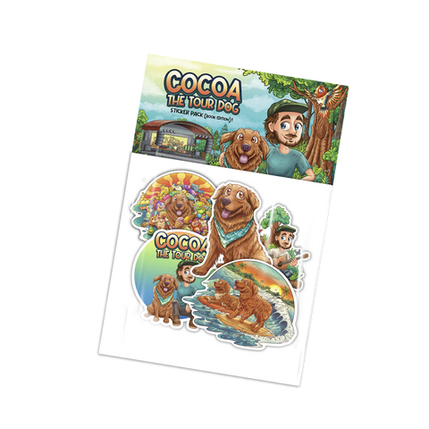 Cocoa The Tour Dog Book Sticker Pack [PREORDER]