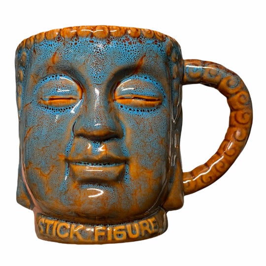 Cocoa's Coffee Gold & Zen Buddha Mug (handmade) Bundle