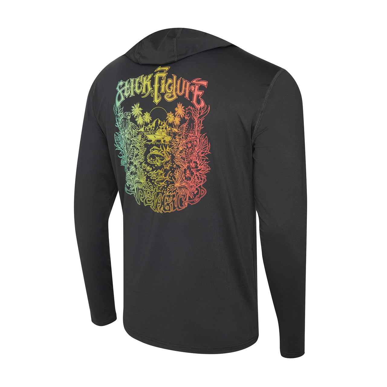 Stick Figure X Pelagic - Freespool Islander Hooded Performance Shirt