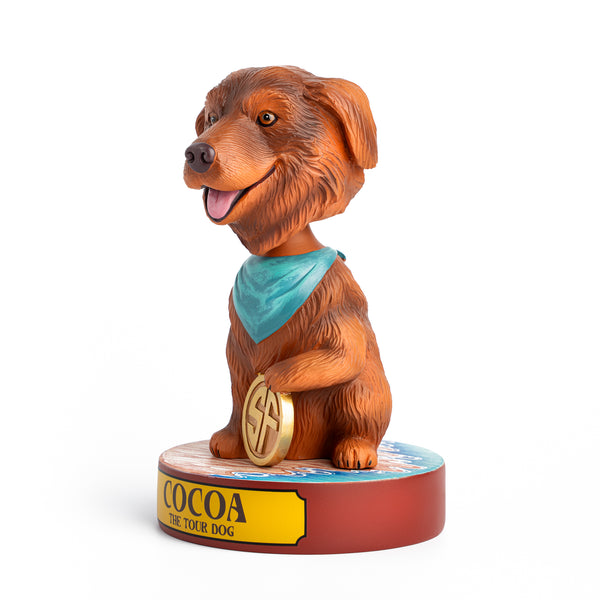Limited Edition Cocoa The Tour Dog Bobblehead