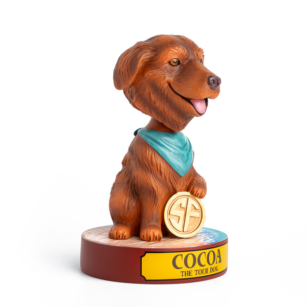 Limited Edition Cocoa The Tour Dog Bobblehead