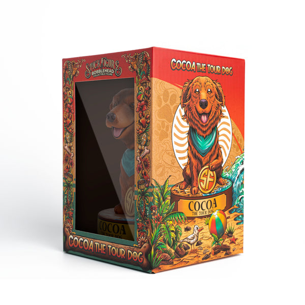 Limited Edition Cocoa The Tour Dog Bobblehead