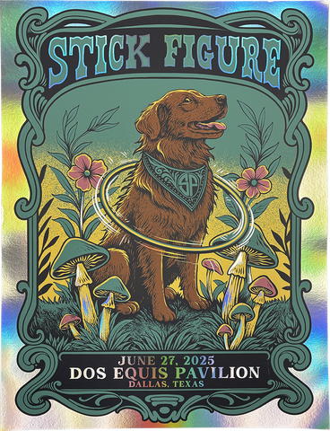 Dos Equis Pavilion - Dallas TX - 6.27.2025 - Foil Poster