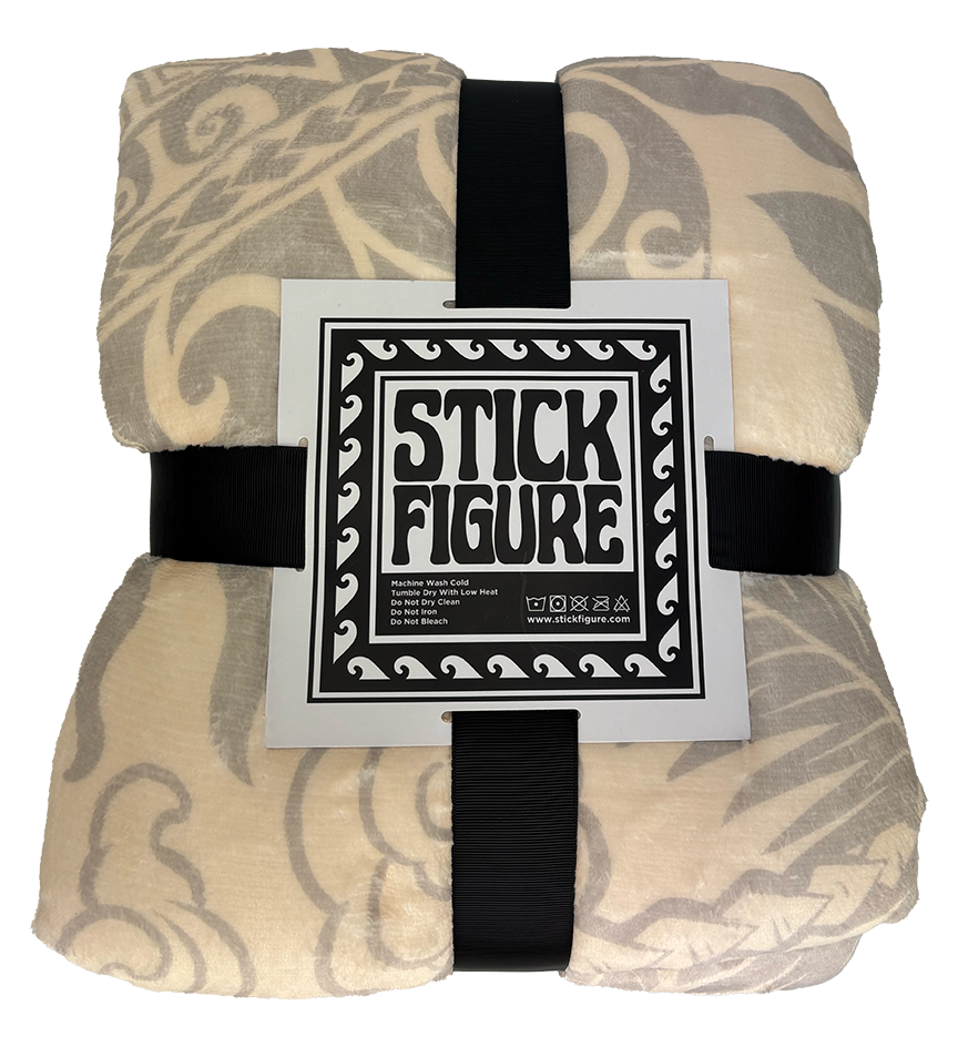 Stick Figure Fleece Blanket