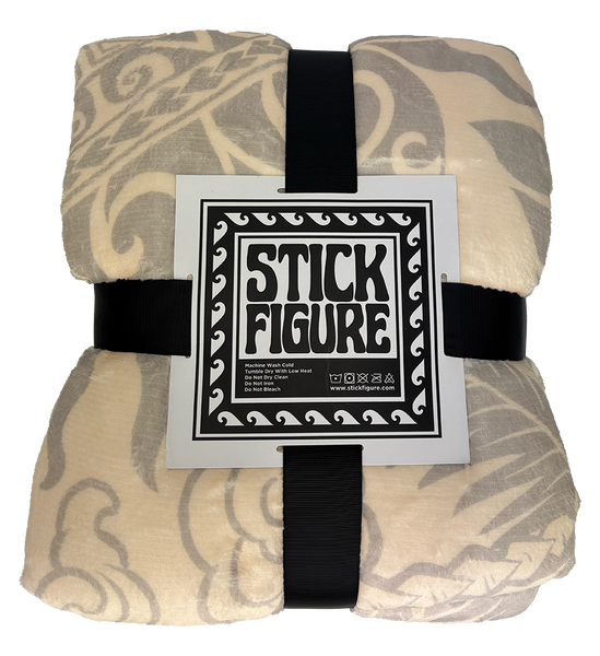 Stick Figure Fleece Blanket