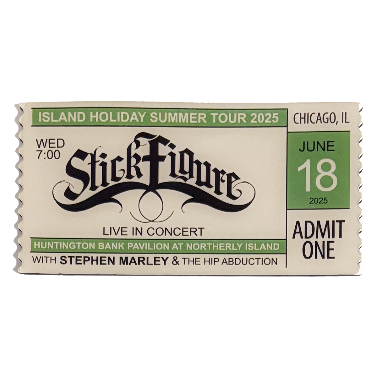 Ticket Stub Magnet