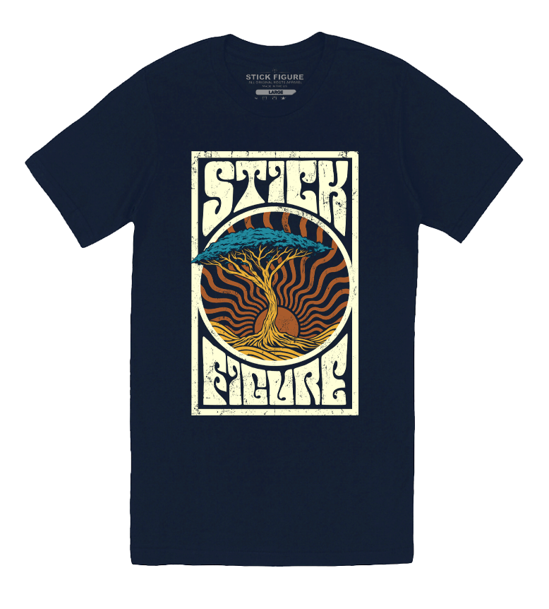 Sunrise Tree Tee (NAVY)