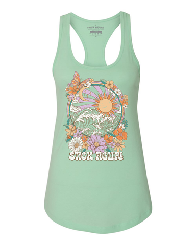 Women's Coastal Harmony Tank (Seafoam Green)
