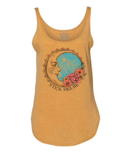 Women's Cosmos Flowy Tank (Mustard)