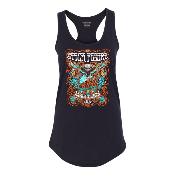 Red Rocks 2024 Women's Tank (Black)