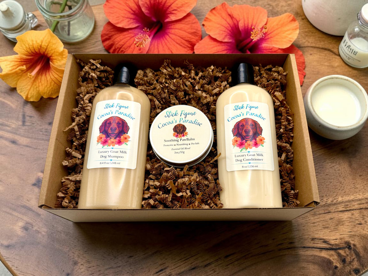 Cocoa's Paradise Pup Collection by Sacred Pines Apothecary