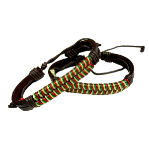 Rasta Friendship Bracelets (Pair)