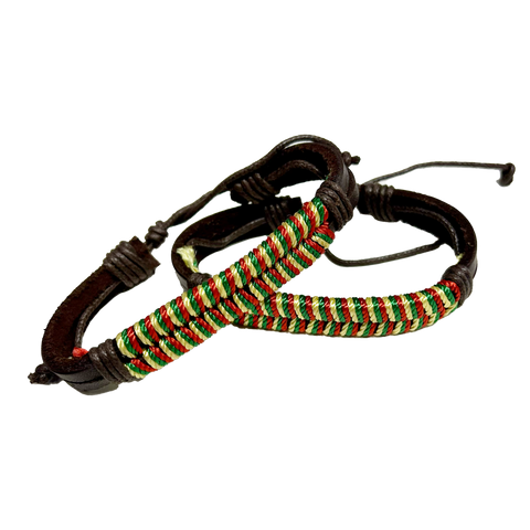 Rasta Friendship Bracelets (Pair)