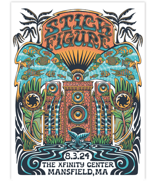 Mansfield, MA 8.3.24 Foil Poster