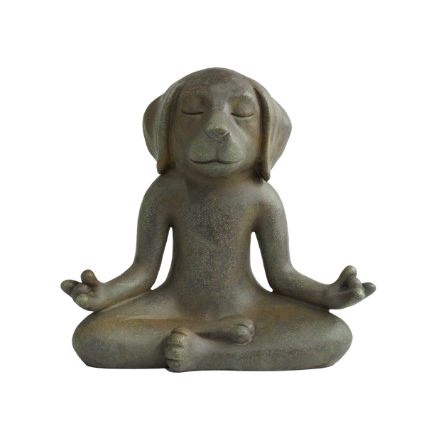 Handmade Zen Meditating Cocoa Figurine