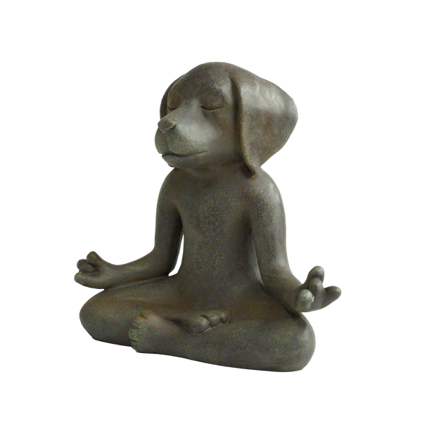 Handmade Zen Meditating Cocoa Figurine