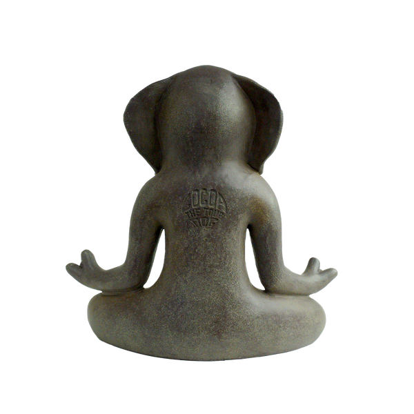 Handmade Zen Meditating Cocoa Figurine