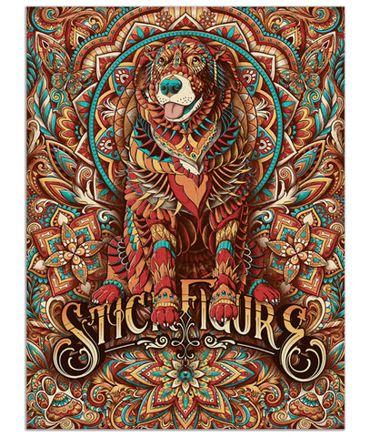 Cocoa The Tour Dog Psychedelic Poster