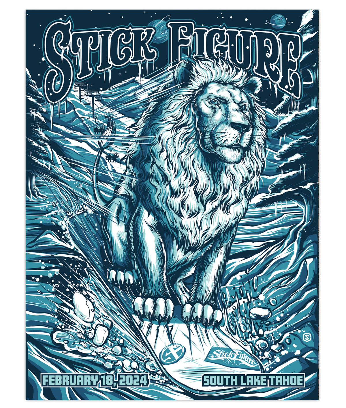 Lake Tahoe Winter Reggae Festival 2024 - 2.18.24 - Poster