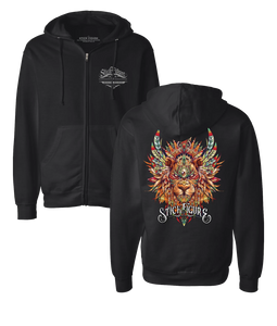 Lion 2.0 Zip Hoodie (Black)