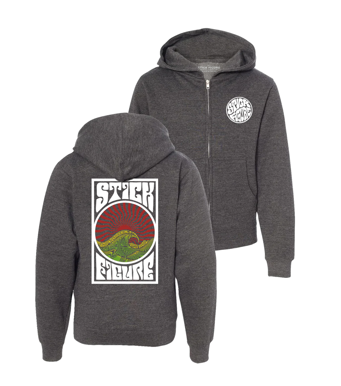 Rasta Sunrise Zip Hoodie