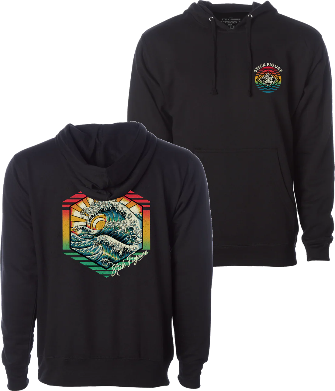 Riptide Hoodie (Black) [SMALL & MEDIUM ONLY]