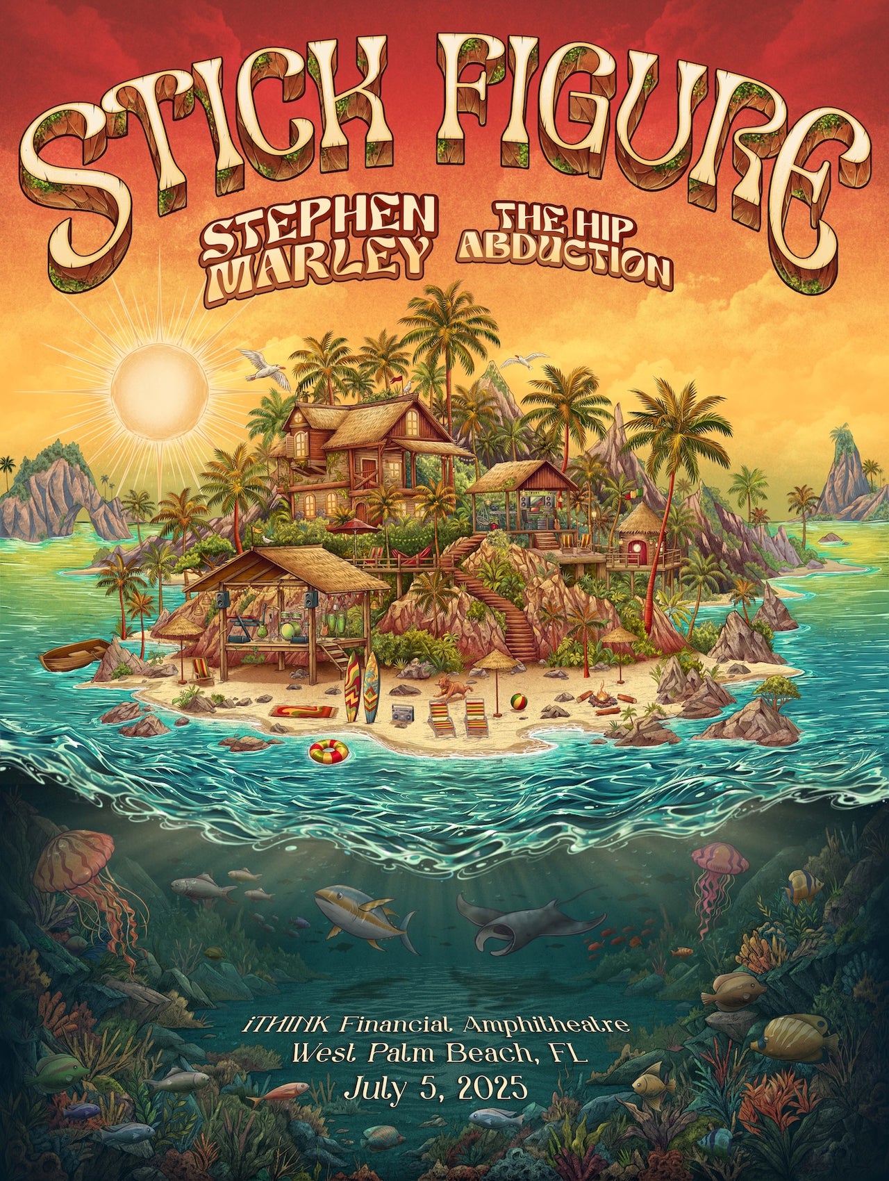 iTHINK Financial Amphitheatre - West Palm Beach, FL 7.5.25 - Poster