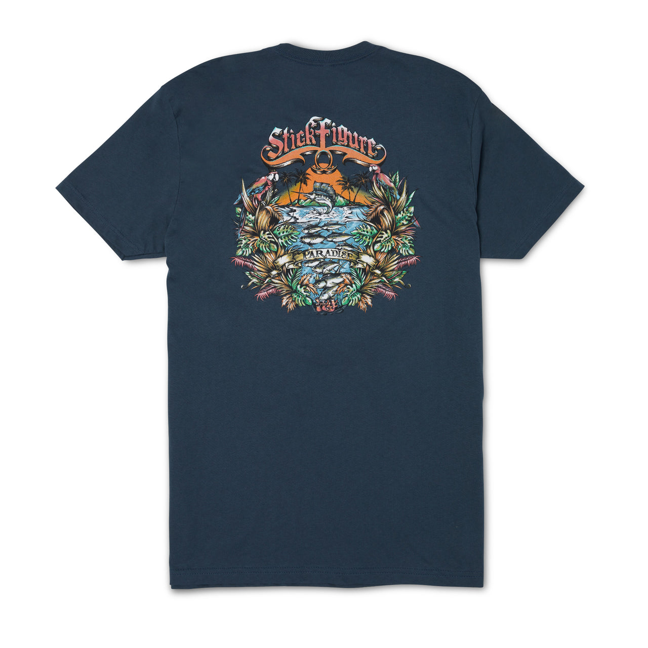 Stick Figure X Pelagic Paradise Fishing Tee [SMALL ONLY]
