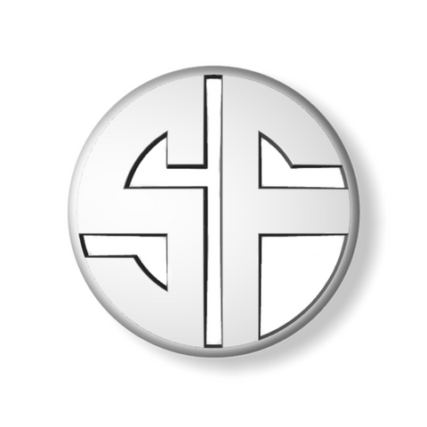 Chrome Circle SF Car Emblem
