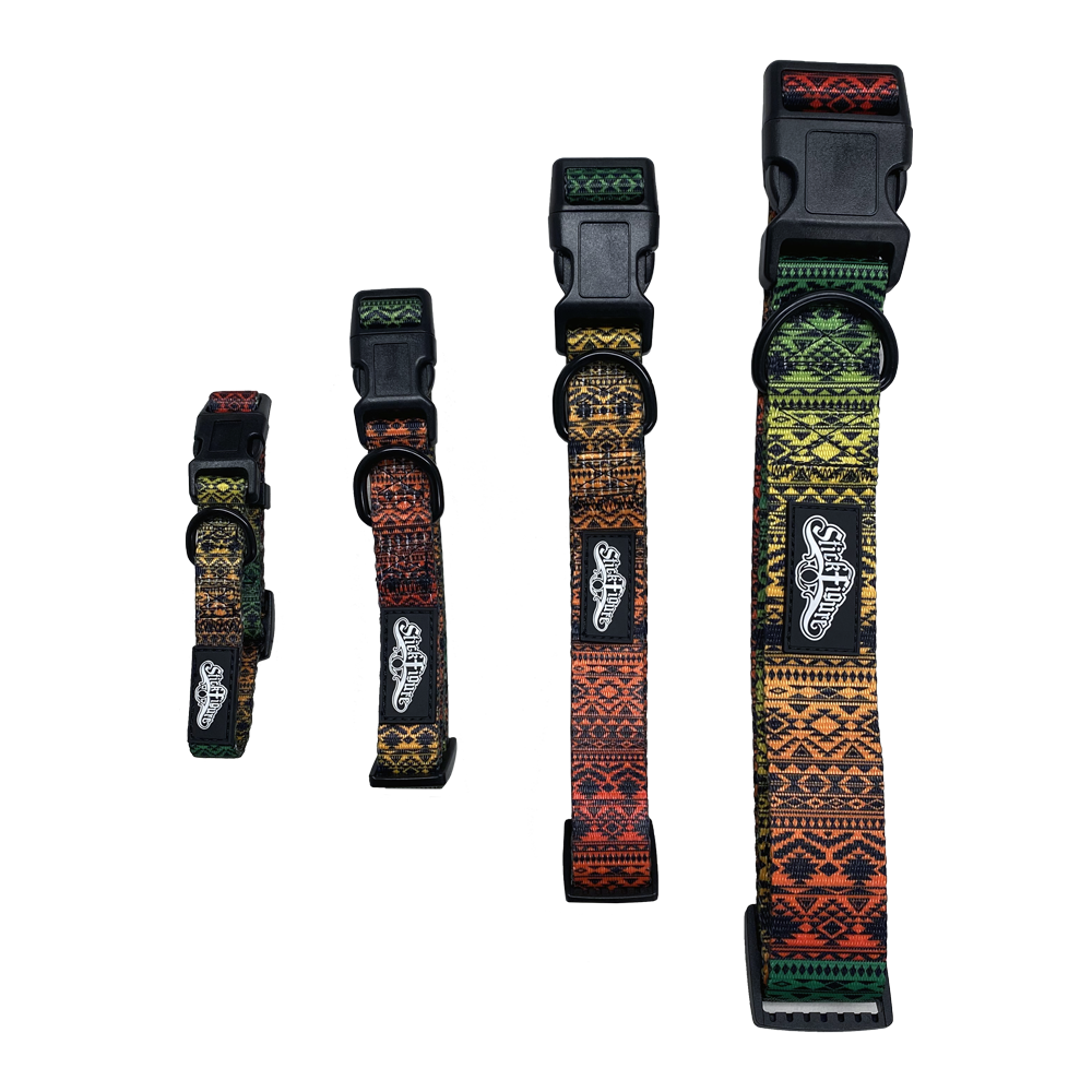 SF Aztec Collar (RedYellow&Green Tribal)