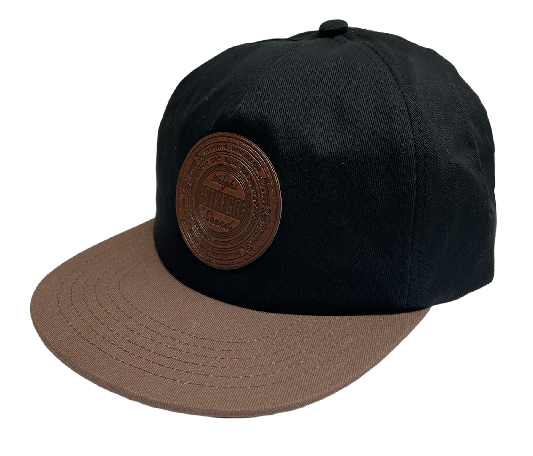 Weight Of Sound Leather Patch Snapback (2 Options Available)