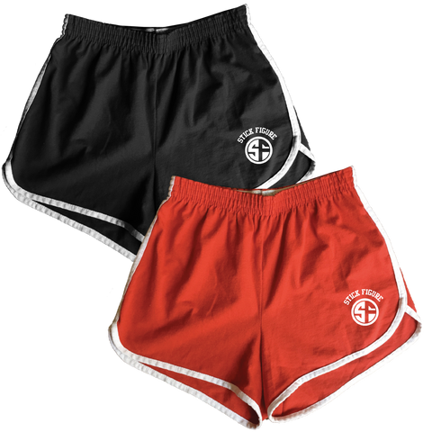 Women's SF Shorts (Two Color Options - Red & Black)