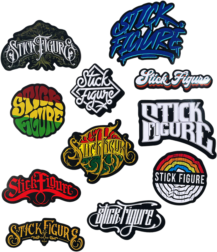 Stick Figure Large Sticker Pack StickFigureStore