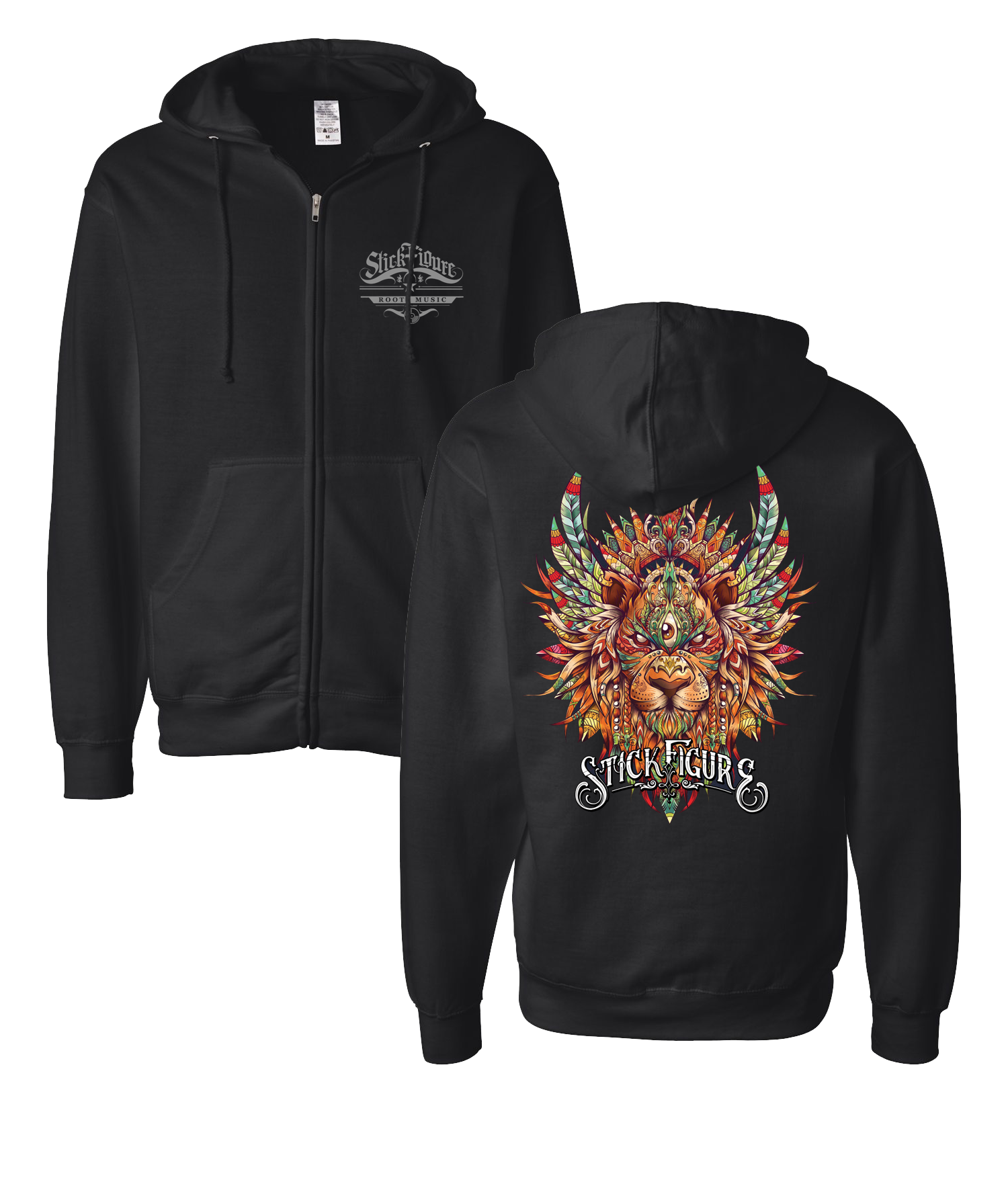 Lion 2.0 Zip Hoodie (Black)