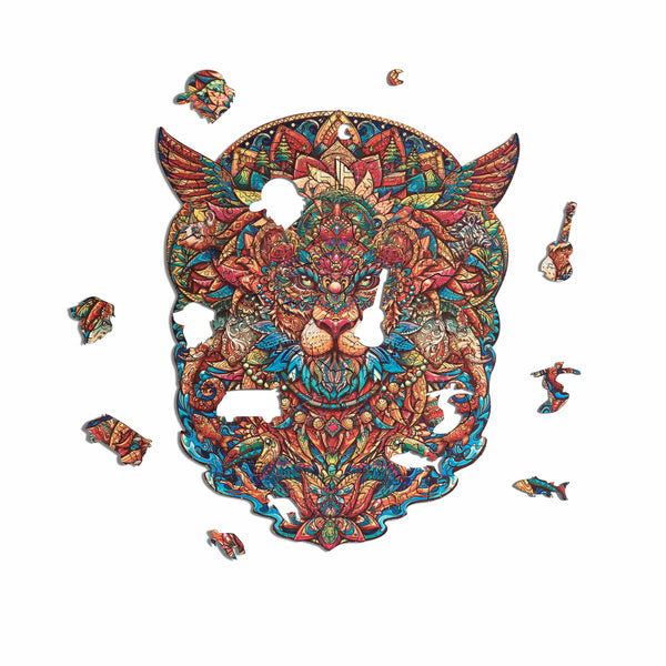 Majestic Lion Wooden Jigsaw Puzzle