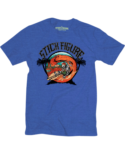 Burnin Ocean Tee (Blue)