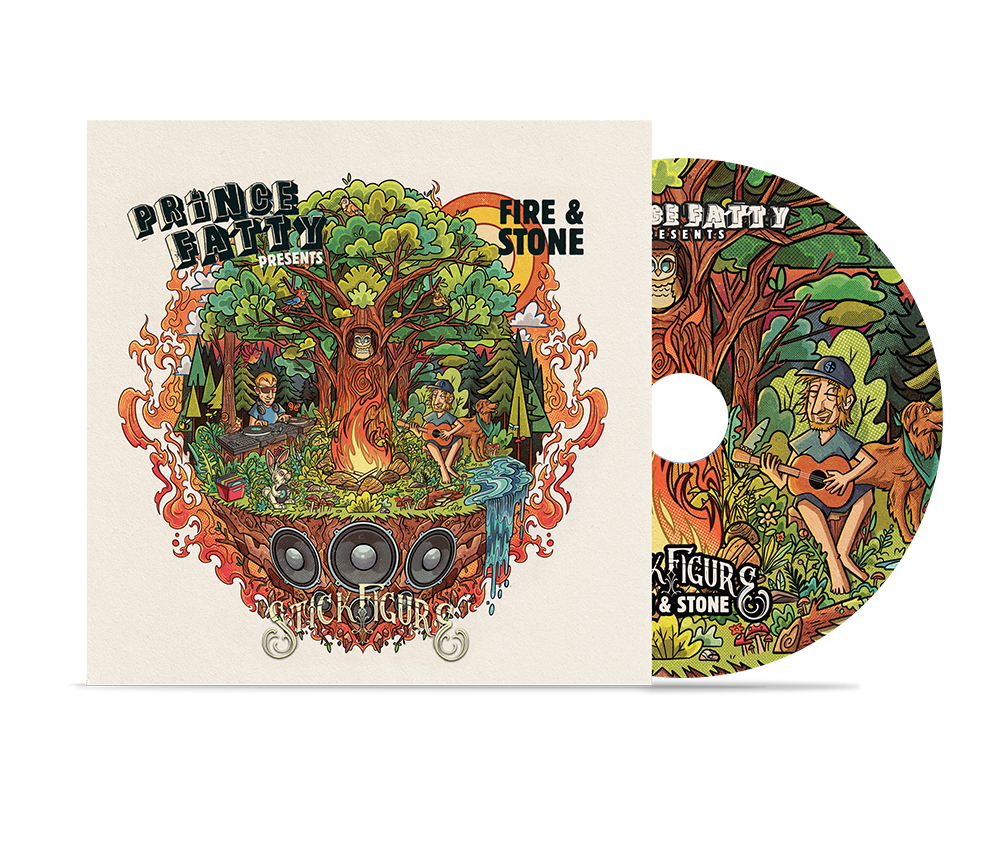 Stick Figure X Prince Fatty - Fire & Stone (2021) - CD