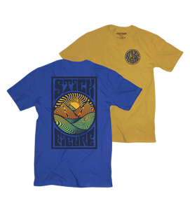 Sunrise Tee (Two Color Options - Blue & Mustard)
